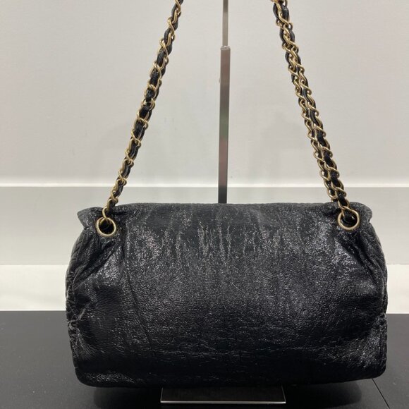 Chanel Rock and Chain Accordion Flapo Bag Patent Vinyl Medium (1078) - Picture 2 of 10